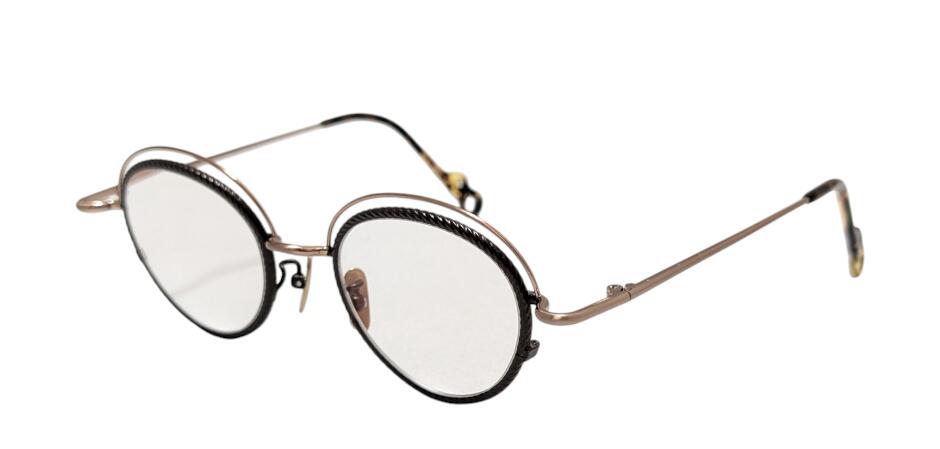 サヴィルロウ ヴィンテージ メガネ 14KTRG イングランド製 パント M49 Vintage 1980's Savile Row Panto 14KTRG Round Eyeglasses [48