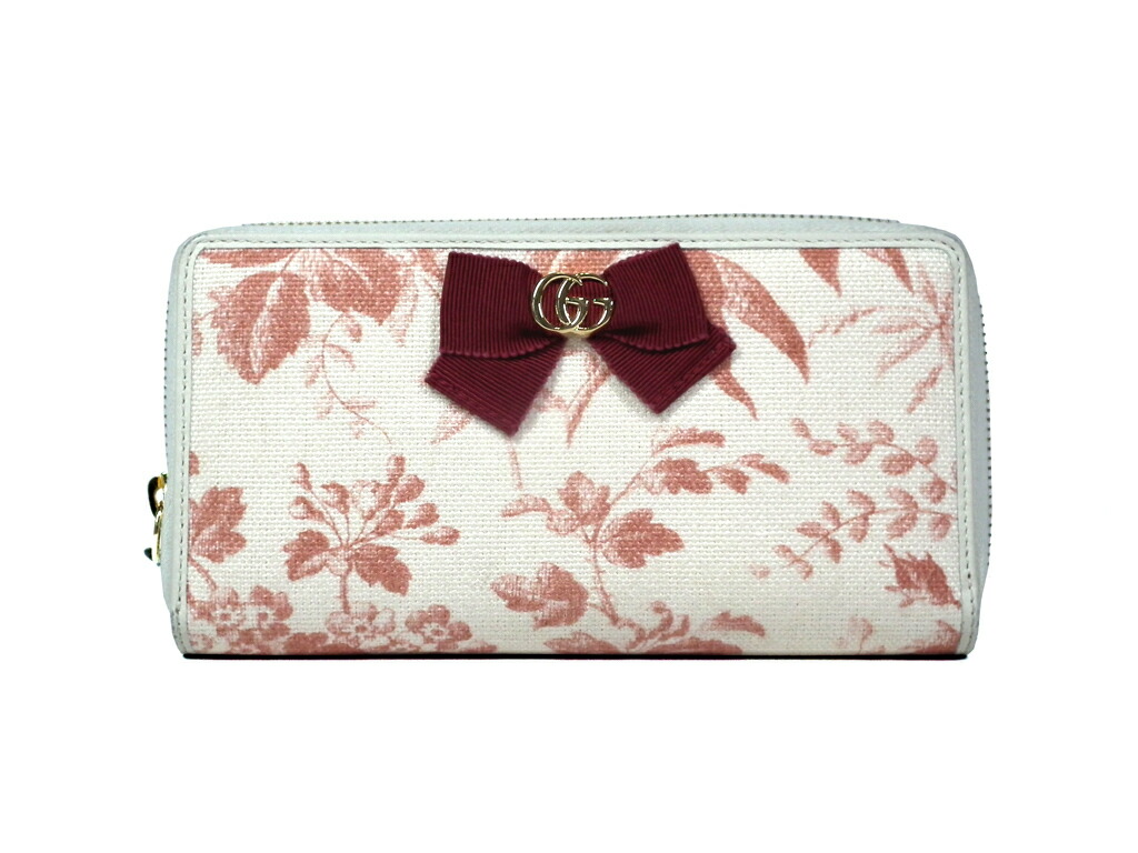 楽天最安値に挑戦 フローラ 花柄 リボン 長財布 グッチ ジップアラウンド長財布 中古 ｇｕｃｃｉ ｇｇ レディース 財布 レディース財布