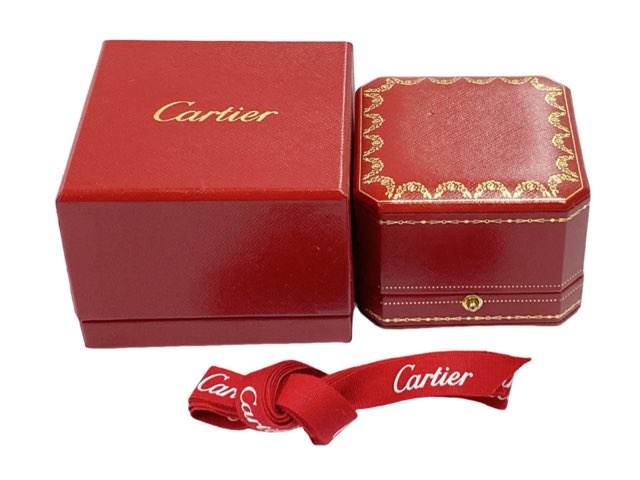 楽天市場】極美品 Cartier カルティエ ペアリング ケース 箱 黒 指輪