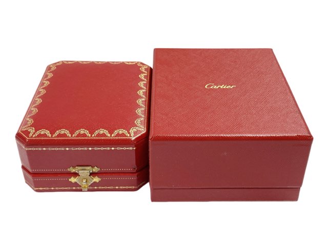 楽天市場】極美品 Cartier カルティエ ペアリング ケース 箱 黒 指輪