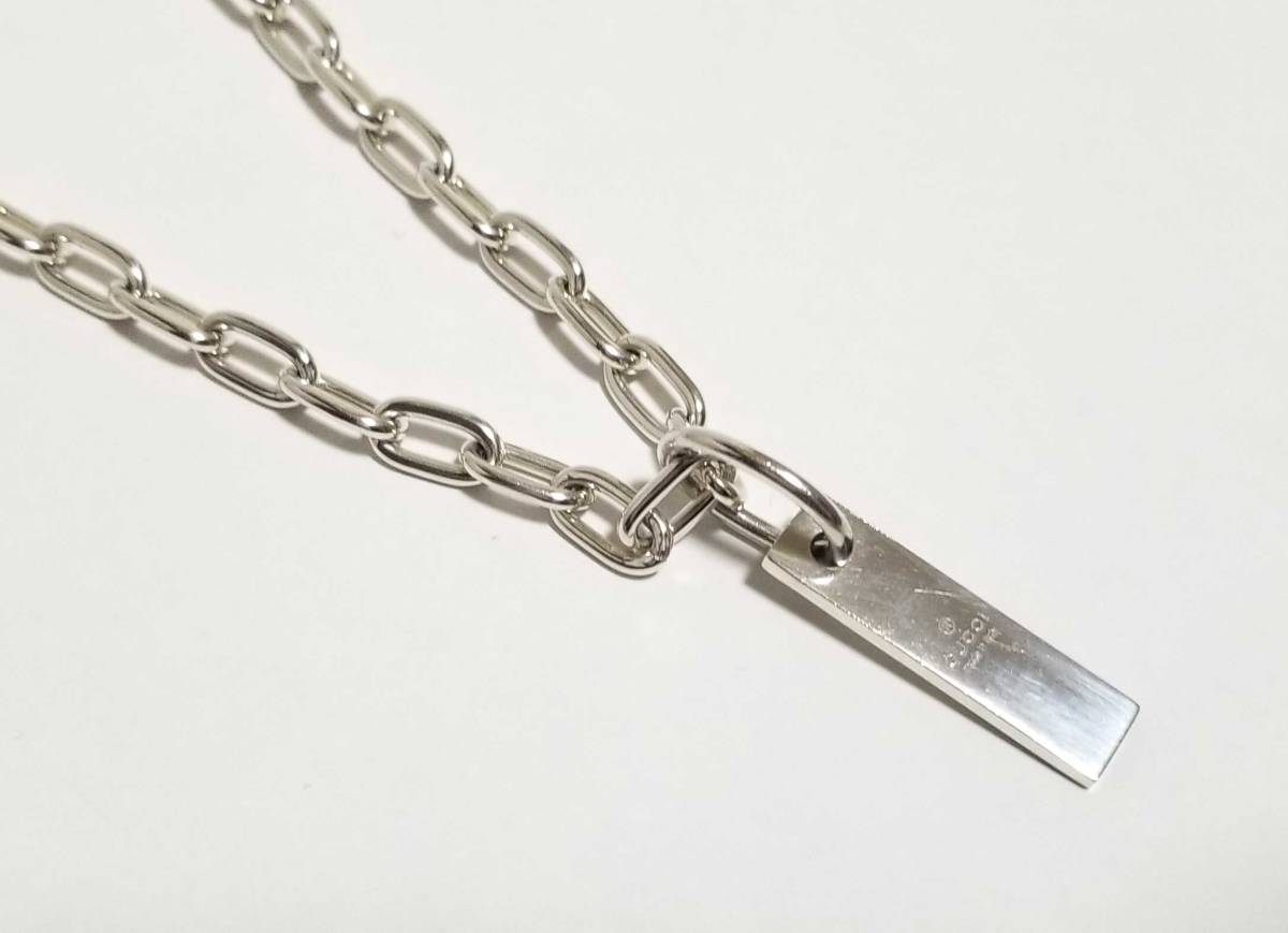 グッチ ネックレス プレート ロゴ 50 メンズ レディース チェーン Sv925 シルバー シルバーネックレス Gucci 中古 Alittlepeaceofmind Co Uk