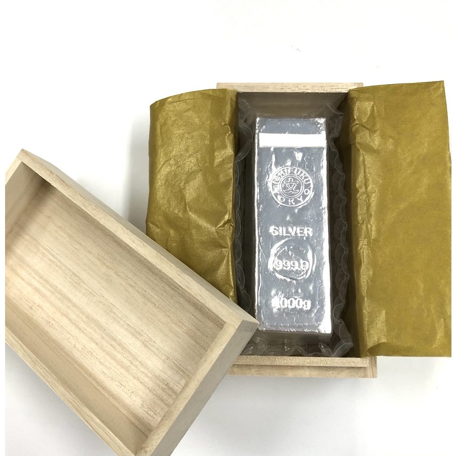 格安販売中 石福金属興業 純銀 インゴット ingot 1ｋｇ 1,000ｇ 999.9