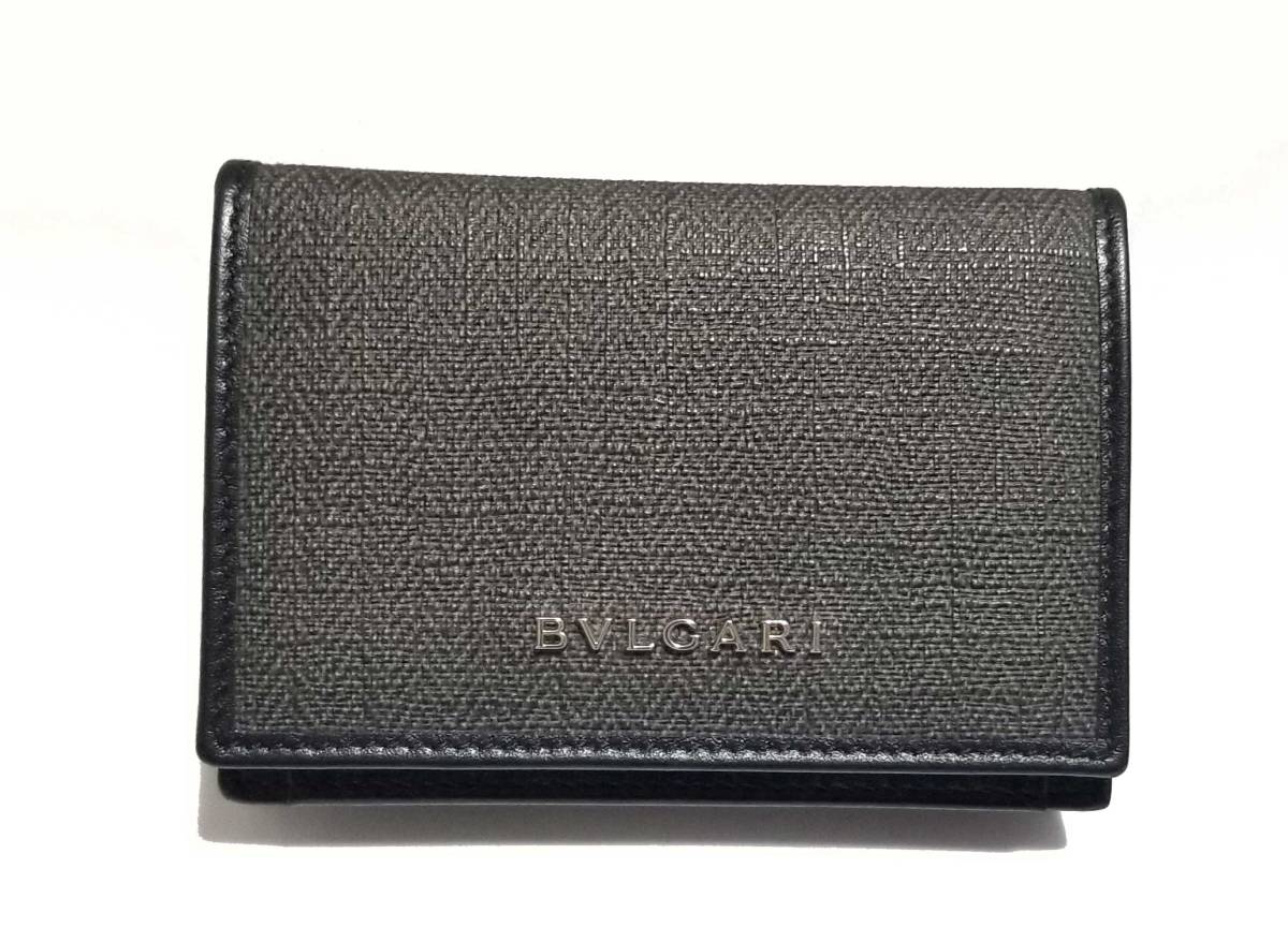 未使用 ブルガリ ウィークエンド カードケース 325 名刺入れ マチあり ヘリテージ ホログラム メタルロゴ メンズ レディース Pvc レザー Bvlgari 中古 ホログラムタグ付きのモデルになります メ Painandsleepcenter Com