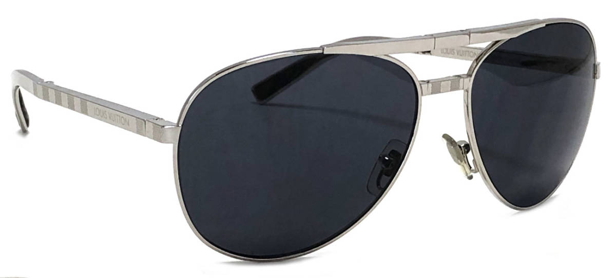 楽天市場 新品同様 ルイヴィトン サングラス Z0652u 折り畳み式 ティアドロップ シルバー ブラック メンズ 紳士用 ダミエグラフィットケース付き ルイ ビトン ルイ ヴィトン Louis Vuitton 中古 ブランディール楽天市場店