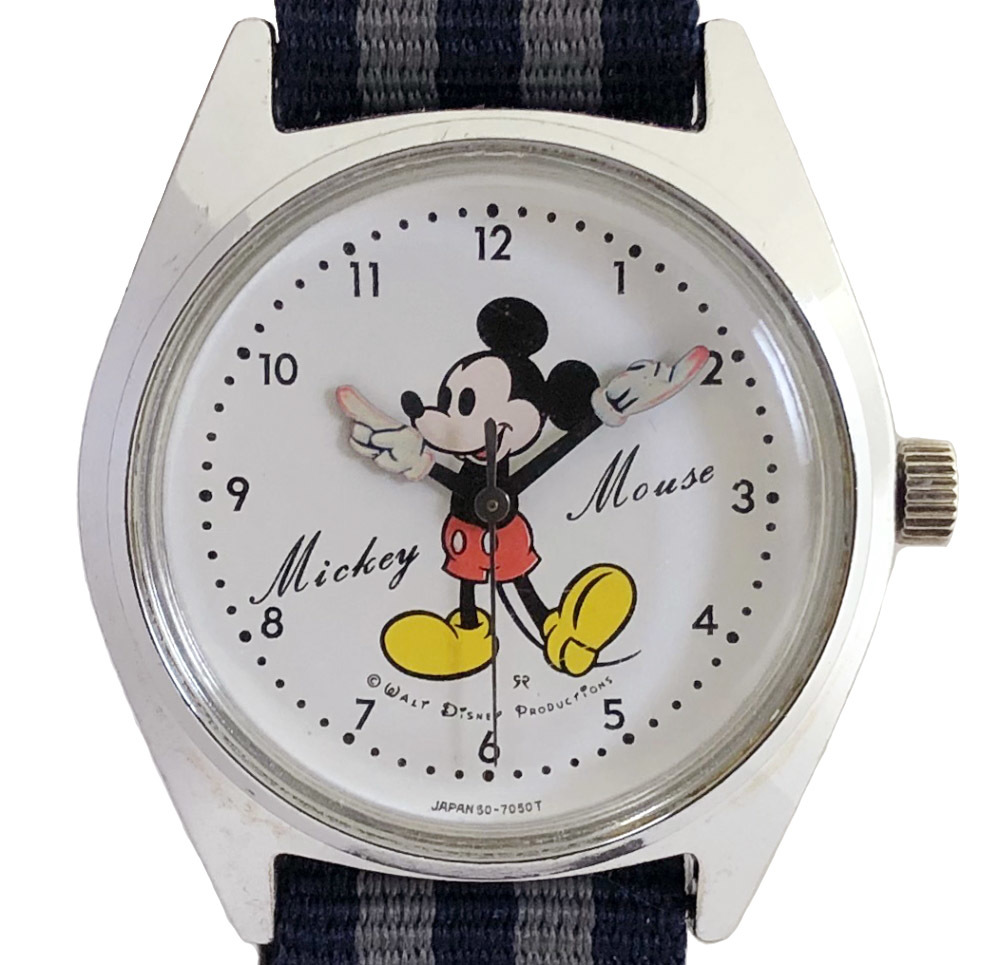 楽天市場 セイコー ディズニータイム ミッキーマウス 腕時計 手巻 5000 7000 メンズ レディース 時計 Seiko アンティーク Disney Time Mickey Mouse 中古 ブランディール楽天市場店