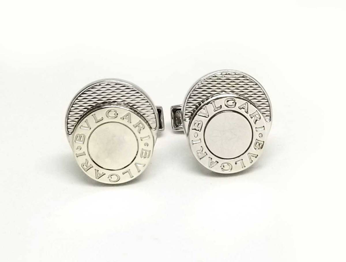 ブルガリ カフス SV925 シルバー ブルガリブルガリ ラウンド カフスボタン カフリンクス メンズ 紳士用 BVLGARI 【中古】|ブランディール楽天市場店
