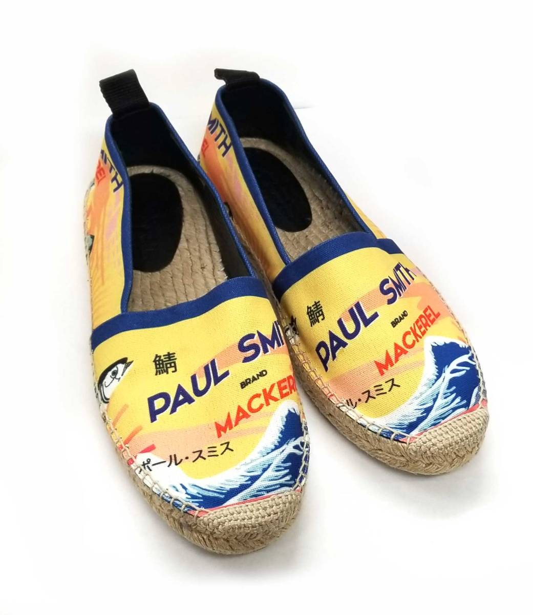 楽天市場 ポールスミス 靴 シューズ エスパドリーユ スリッポン メンズ 25cm 鯖 プリント サバ イエロー 40 Paul Smith 中古 ブランディール楽天市場店