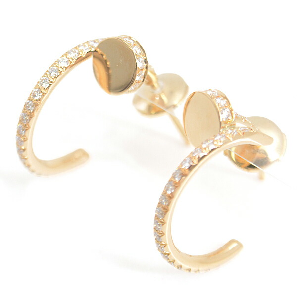カルティエ　ダイヤピアス　片耳 カルティエ Cartier ジュストアンクル パヴェ 片耳 K18YG