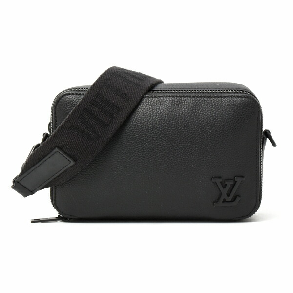 ルイヴィトン バッグ メンズ レディース LV アエログラム アルファ ウェアラブル ウォレット ショルダーバッグ ノワール M59161 Louis Vuitton 中古