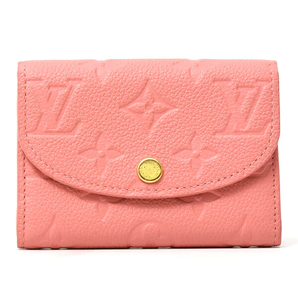 ルイヴィトン 紙入れ レディース モノグラムアンプラント ポルトフォイユロザリ ローズロリポップ Louis Vuitton M82485 中古
