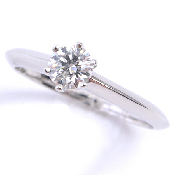 うのにもお得な情報満載 指輪 リング プラチナ 中古 Pt950 レディース 10号 F Vs1 Vg D 0 35ct ダイヤモンドリング 立爪 ソリティア Tiffany ティファニー Pascasarjana Unsrat Ac Id