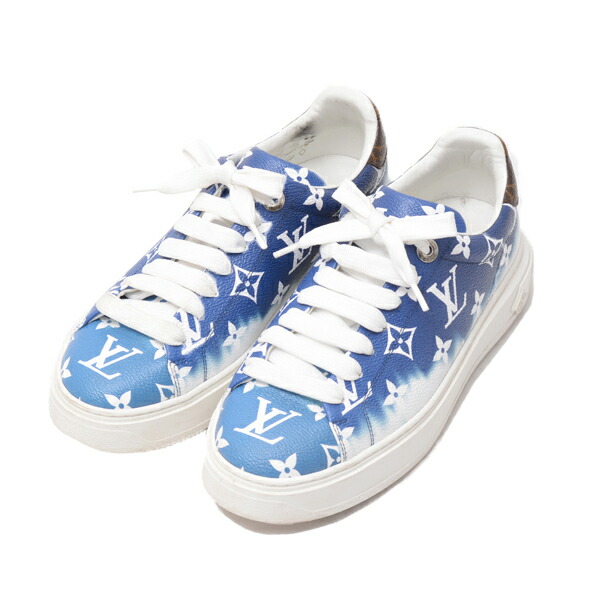ルイヴィトン Louis Vuitton Lvエスカル スニーカー 37サイズ 日本サイズ 23 5cm 24cm レディース Ai3u5asl 中古 定番 人望 特徴的なデザイン レディース ブルーチーズ Manitobachiropractors Ca
