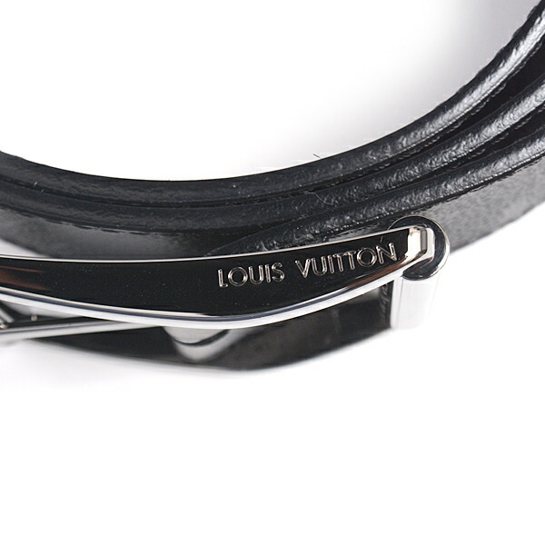 ルイヴィトンLouisVuittonモノグラムエクリプスサンチュールリヴェルソベルト95サイズブラックメンズM9044【中古】