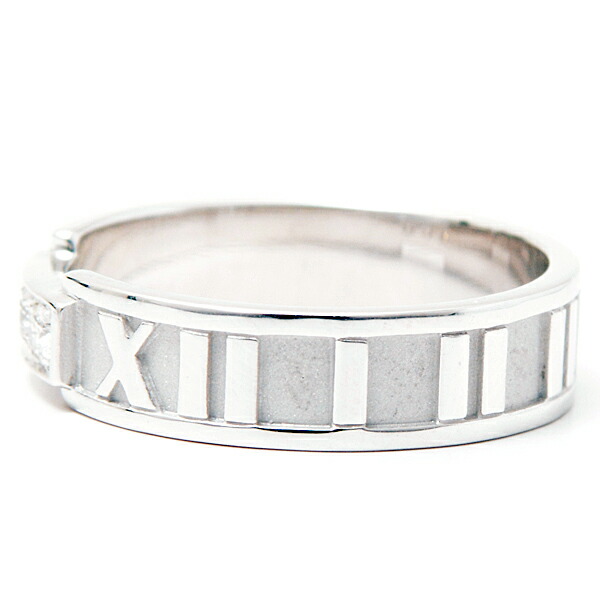 ティファニー 指輪 メンズ アトラスリング ダイヤモンド 3ポイント 白いことゴールド 15号 Tiffany Atlas 750wg 中古 Angliaacademy Com