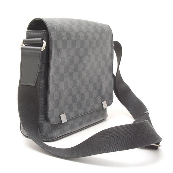 ルイヴィトンバッグメンズショルダーバッグディストリクトPMダミエグラフィットN41028LouisVuitton【中古】