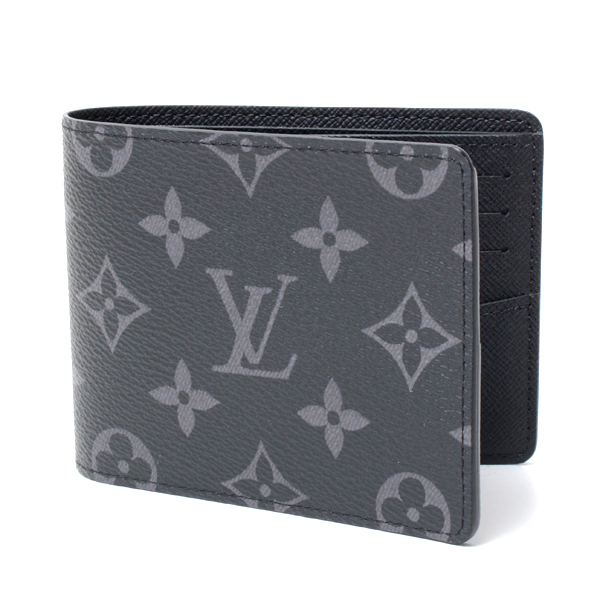【楽天市場】ルイヴィトン 財布 メンズ ポルトフォイユスレンダー 二つ折り財布 コンパクトウォレット モノグラムエクリプス M62294