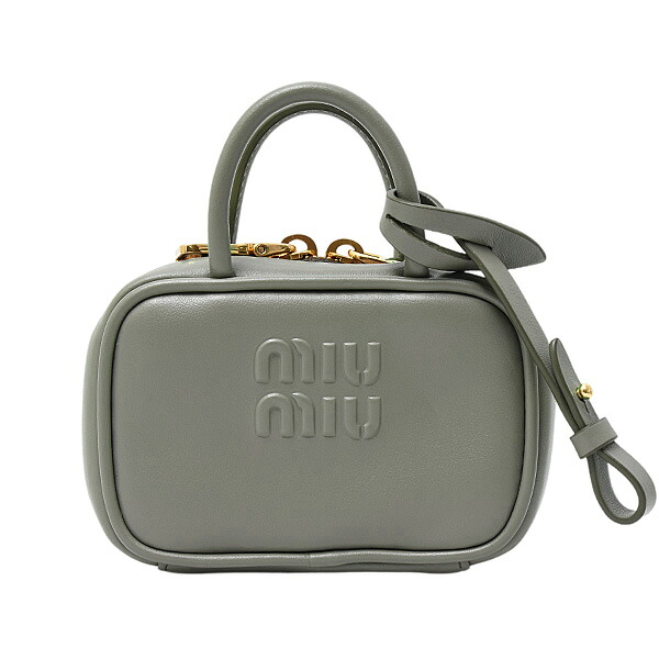 ミュウミュウ ブランド小物 レディース マイクロバッグチャーム レザー グレー MIUMIU 5NR036中古｜ＢｒａｎｄＭａｘ