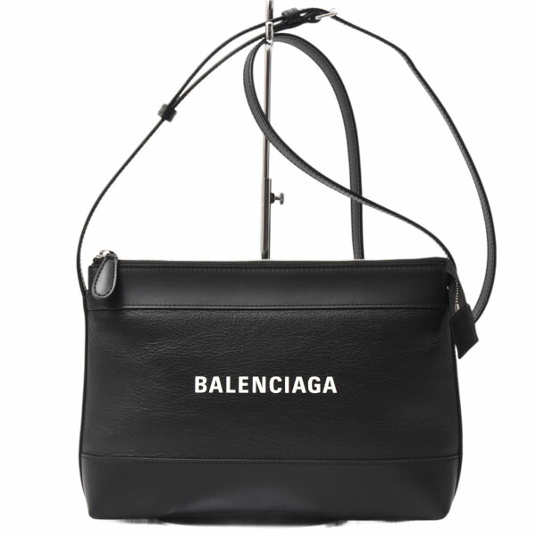 【定番】BALENCIAGA ロゴプリント カーフレザー ウエストバッグ ブランド古着】グラフィックプリントレザーウエストバッグ