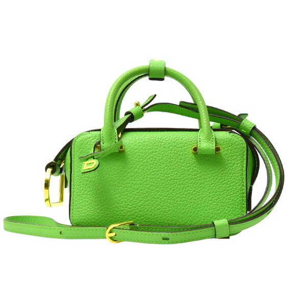 デルヴォー 御徒面子 レディース クールボックス ナノ ソフトグレインレザー アロエ Delvaux AA0567AQY 中古
