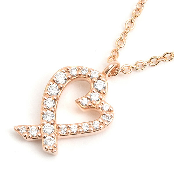 ティファニー ネックレス レディース ラビングハート ダイヤ パロマピカソ ピンクゴールド 750PG TIFFANY 中古|BrandMax