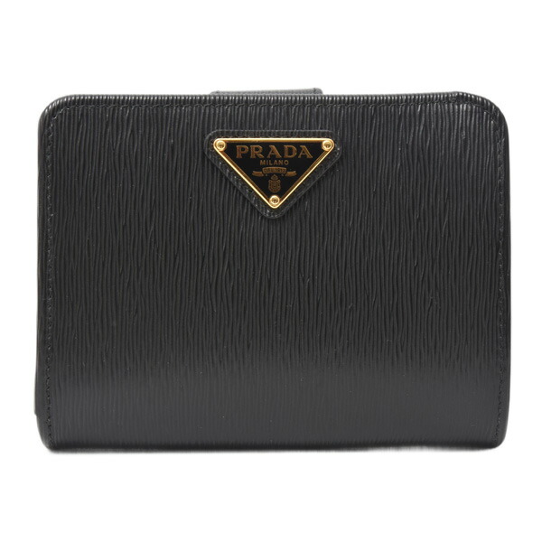 PRADA ブラック サフィアーノレザー 二つ折り財布　並行輸入品 楽天市場】プラダ PRADA 財布 二つ折り サフィアーノ 二つ折り