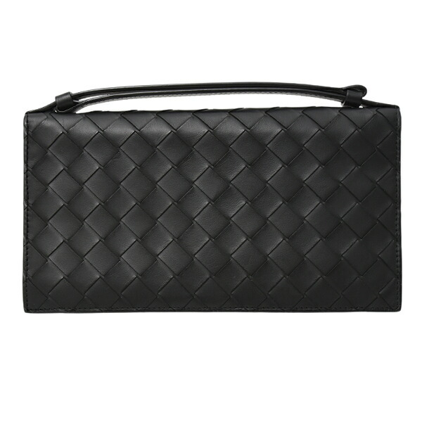 ボッテガヴェネタ 財布 メンズ オーガナイザー イントレチャート レザー ブラック BOTTEGA VENETA 中古｜ＢｒａｎｄＭａｘ