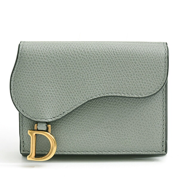 ディオール 紙入れ レディース サドル コンパクトウォレット 薄墨色系 S5653CBAA Christian Dior 中古