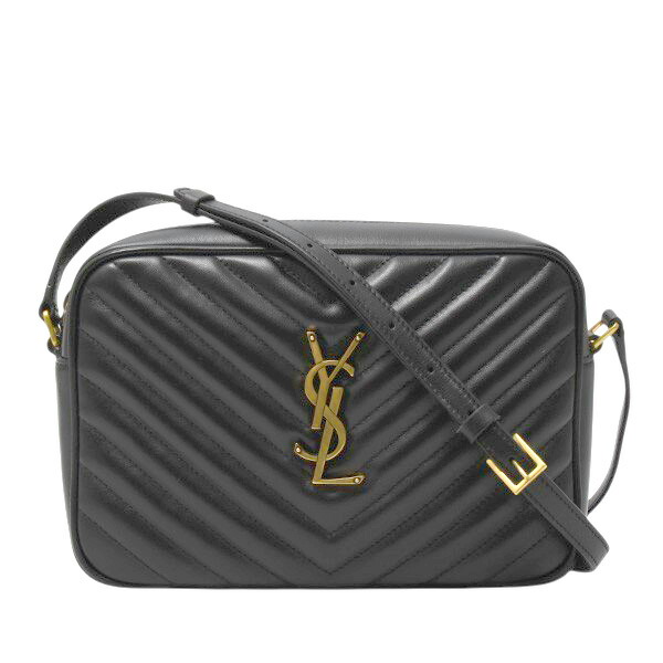 サンローラン 御徒面子 レディース ルー 写真機御徒面子 ショルダーバッグ なめし革 黒いこと SAINT LAURENT 612544 中古