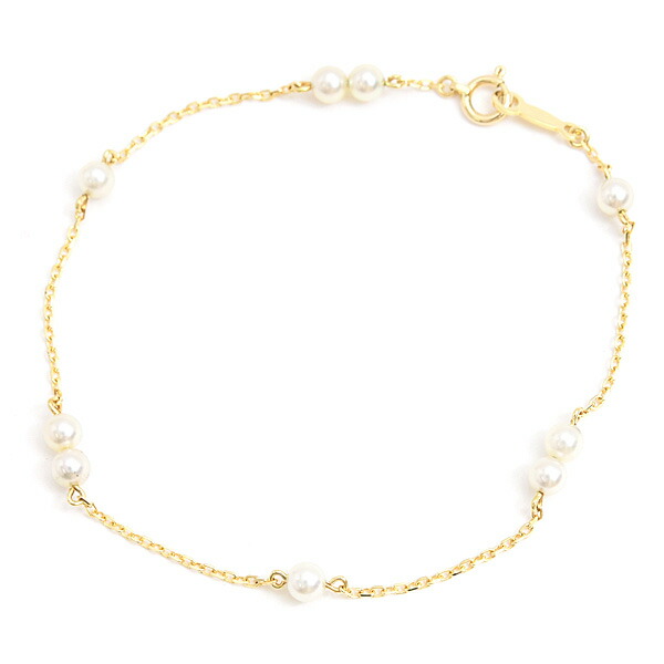 楽天市場】ミキモト MIKIMOTO ブレスレット Mチャーム ベビー パール