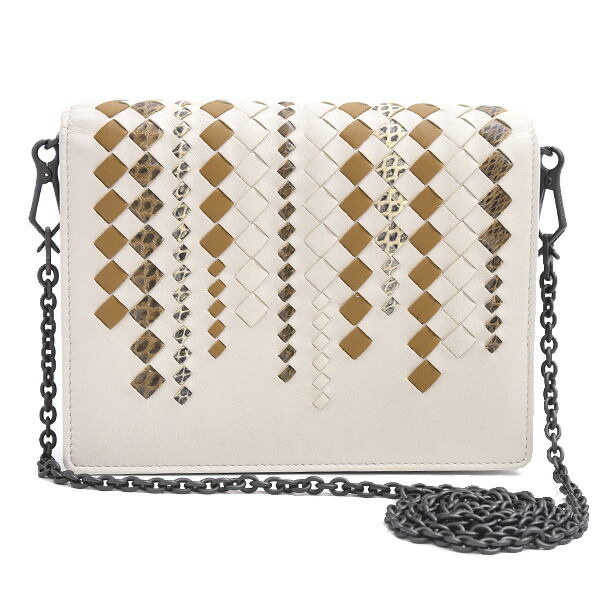 BOTTEGA VENETA 編み込みレザー ウォレット&チェーン ボッテガ・ヴェネタ「カセット シリーズ」新作ウォレット