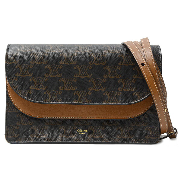 【CELINE】トリオンフ ミディアム トリオンフ サドルバッグ Qoo10] CELINE セリーヌ ミディアム ブザス トリオンフ