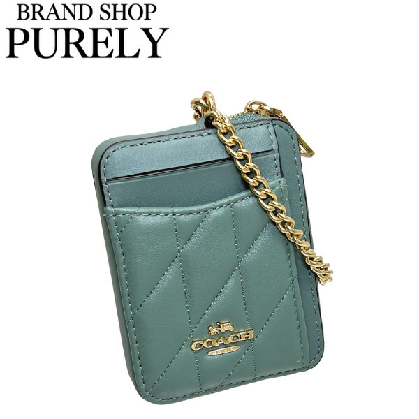 【新品未使用】COACH ジップ カード ケース コインケースシグネチャー コーチ アウトレット コインケース レディース ジップ カード