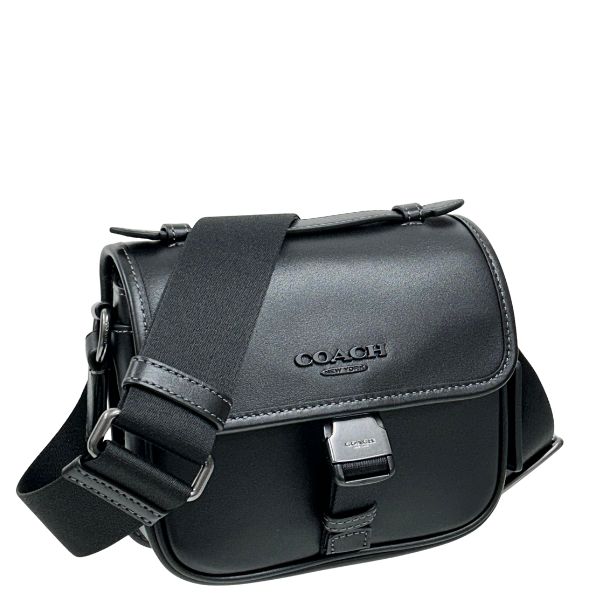 安心の国内発送 コーチ ショルダーバッグ バッグ メンズ COACH バッグ レーサー クロスボディバッグ CBG12 QB/BK ブラック MMM