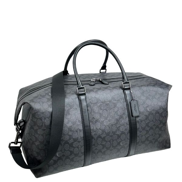 安心の国内発送 コーチ バッグ メンズ COACH ボストンバッグ シグネチャー トレッカー バッグ CAR75 QBMI5 チャコール×ブラック MMM 45,480円