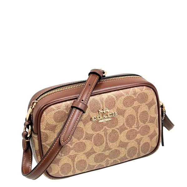 楽になることの国内送りとどける コーチ職 御徒面子 レディース COACH ショルダーバッグ 名書き ミニ ジェイミー 写真機 御徒面子 CY752 IMXHE タン×赤銅色 WWW