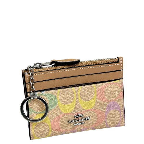 楽になることの国内送りとどける コーチ職 がま口 レディース COACH コインケース 虹霓 書き判 ミニ スキニー ID 容れもの 合切袋 CDF92 SVSAS 砂子マルチ WWW 財布・ケース-定期入れ・パスケース