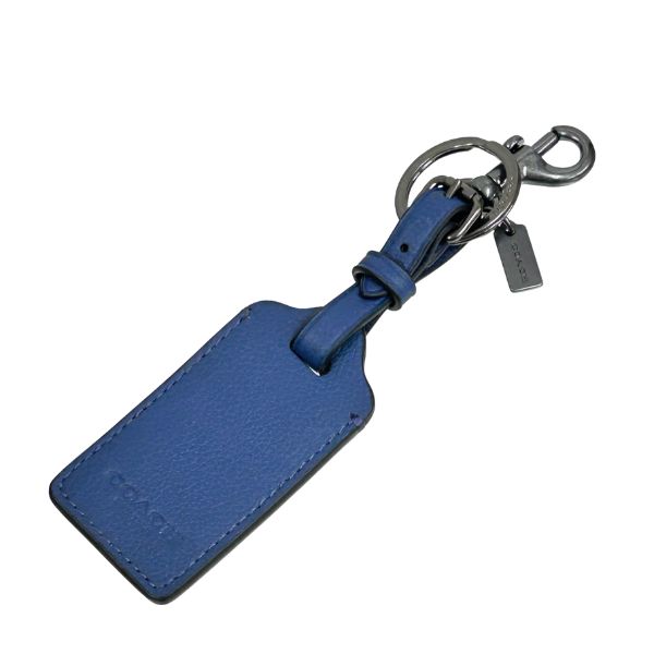 コーチ バッグチャーム メンズ レディース COACH キーホルダー 小物 レザー ラゲージ タグ F34586 QBOMH アドミラル｜BRANDSHOP PURELY