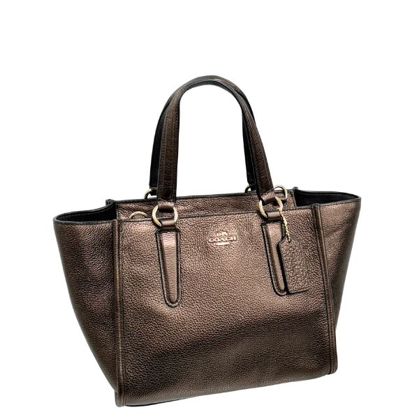 訳あり コーチ バッグ レディース COACH ハンドバッグ ペブル レザー ミニ クロスビー キャリオール 38321 LIBRZ ブロンズ WWW｜BRANDSHOP PURELY