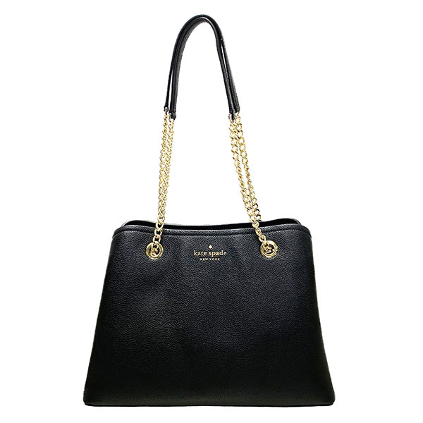 ケイト・スペード　黒レザーキルティングハンドバッグ　ハワイ購入 kate spade NEW YORK 並行輸入 ケイトスペード トートバッグ