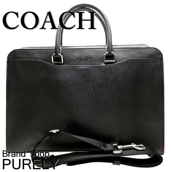 楽天市場 全商品ポイント2倍 コーチ Coach バック ビジネスバッグ メンズ メンズ アウトレット レザー クロスグレイン F729 Niblk ﾌﾞﾗｯｸ コーチ Coach メンズ Mmm Brandshop Purely