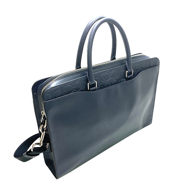 楽天市場 26時間限定ポイント5倍 コーチ Coach バック ビジネスバッグ メンズ アウトレット レザー シグネチャー ブリーフケース F961 Qbbhp ミッドナイト コーチ Coach メンズ Mmm Brandshop Purely