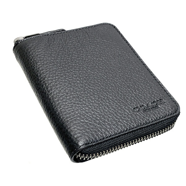 楽天市場 52時間限定ポイント5倍 コーチ Coach 財布 折りたたみ財布 メンズアウトレット ﾚｻﾞｰ ラウンドファスナー コンパクト Qbbk ﾌﾞﾗｯｸ コーチ Coach メンズ Mmm Brandshop Purely