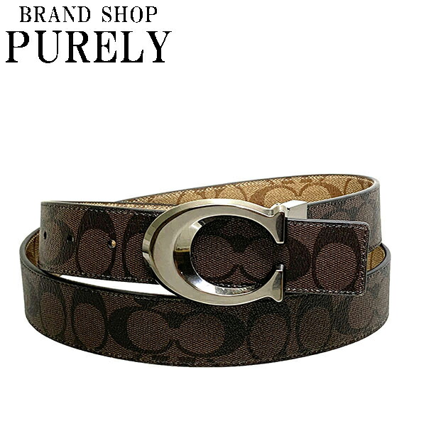 【楽天市場】【2024年4月度月間優良ショップ受賞】コーチ COACH ベルト メンズ アウトレット PVCコーティングキャンバス×レザー CA003 QBUCY コーチ COACH メンズ