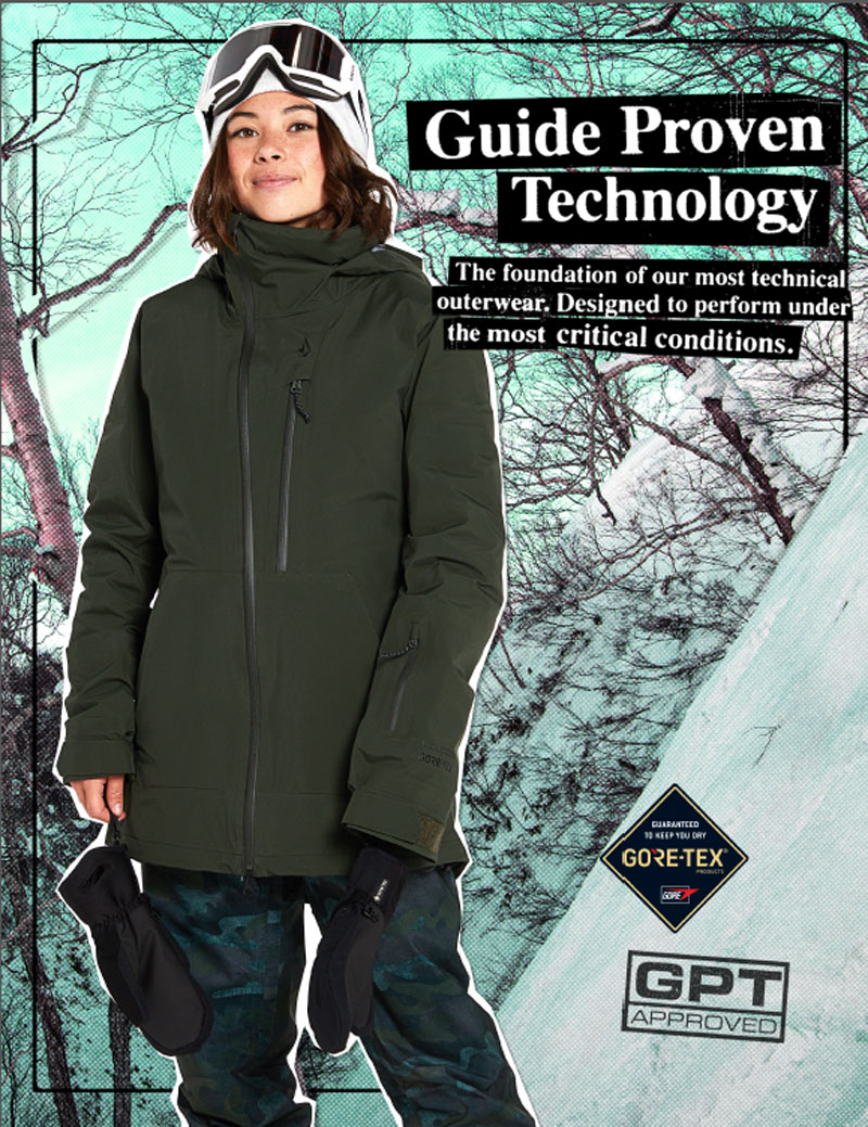 21-22VOLCOM/ボルコムNYATDSINFGORE-TEXjacketレディース防水ジャケットゴアテックススノーウェアースノーボードウェア2022予約商品