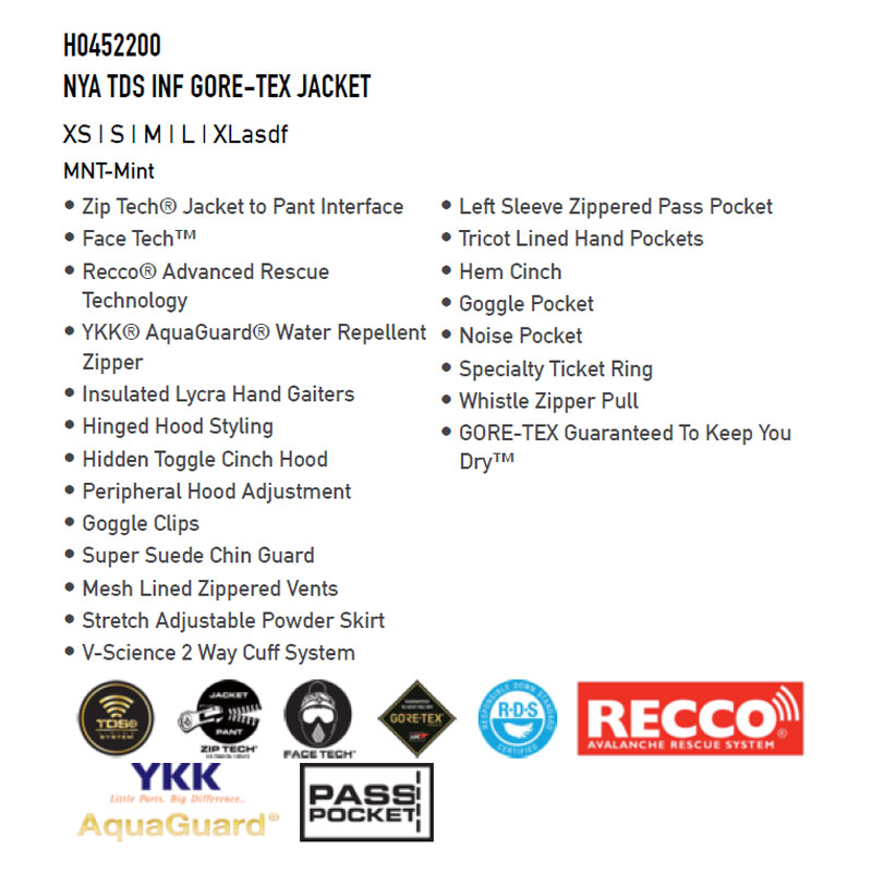 21-22VOLCOM/ボルコムNYATDSINFGORE-TEXjacketレディース防水ジャケットゴアテックススノーウェアースノーボードウェア2022予約商品