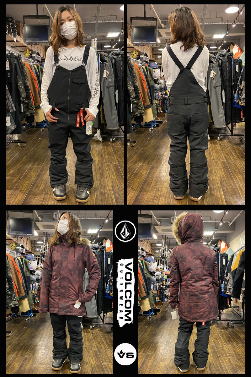 21 22 Volcom ボルコム 防水パンツ スノーボードウェア Pant スノーウェアー Swift レディース 22 Overall Bib