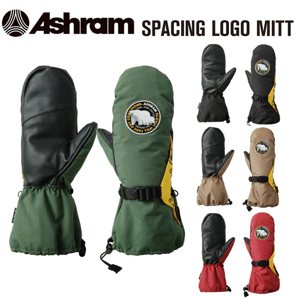 24-25 ASHRAM/アシュラム SPACING LOGO MITT スペイシングロゴ・ミトン ゴアテックス グローブ メンズ レディース スノーボード スキーの板 2025 型挙げ句の果て
