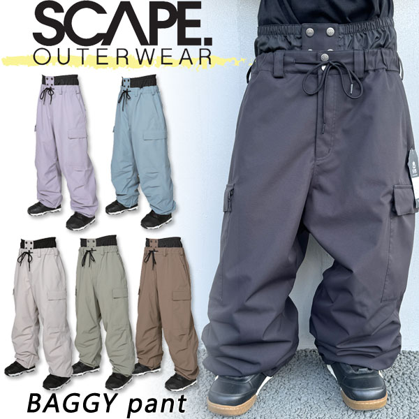 楽天市場】23-24 SCAPE/エスケープ BAGGY PANTS バギーパンツ