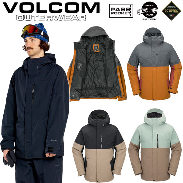 楽天市場】24-25 VOLCOM/ボルコム RNGE GORE-TEX jacket メンズ レディース 防水ジャケット ゴアテックススノーボード ウェア スノーウェアー 2025 予約商品 : BREAKOUT