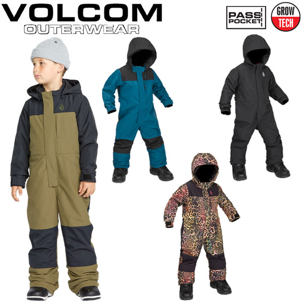 【SS人並み外れた通貨価値】24-25 VOLCOM/ボルコム TODDLER one piece 若い者 キッズ 小わっぱ用 雨合羽繋ぎ スノーボード御召しもの スノーウェアー 2025 型挙げ句のはて